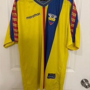 Vintage Marathon Ecuador 1998 Home Soccer Jersey Size XL